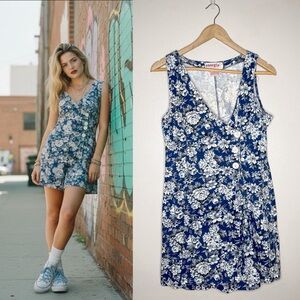Vintage 90’s Cotton Floral Romper, medium
